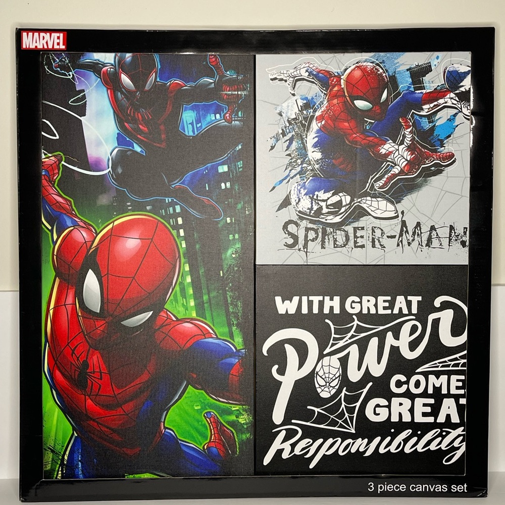 POP Creations Spider-Man 3 Piece Canvas Set